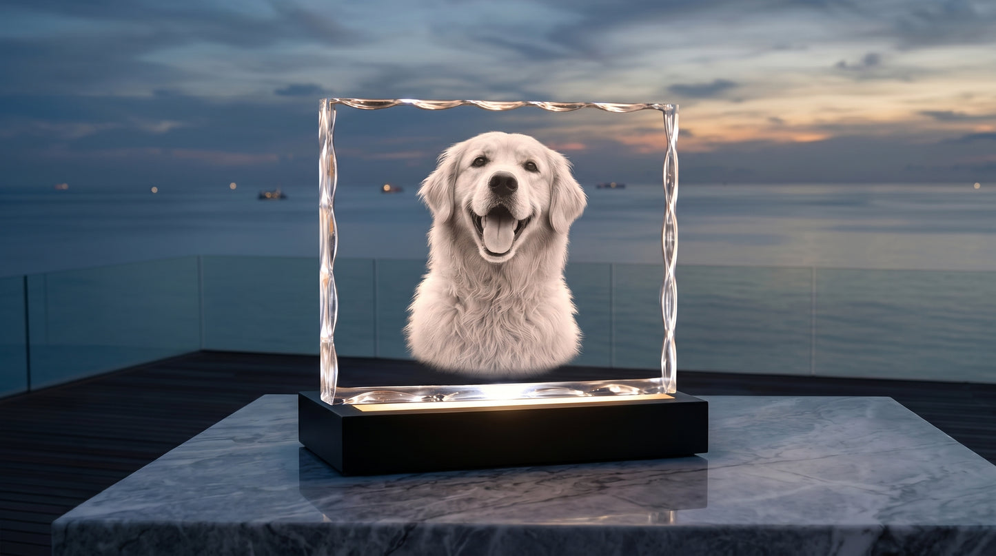 Picture Frame Crystal coastal sunset product photo