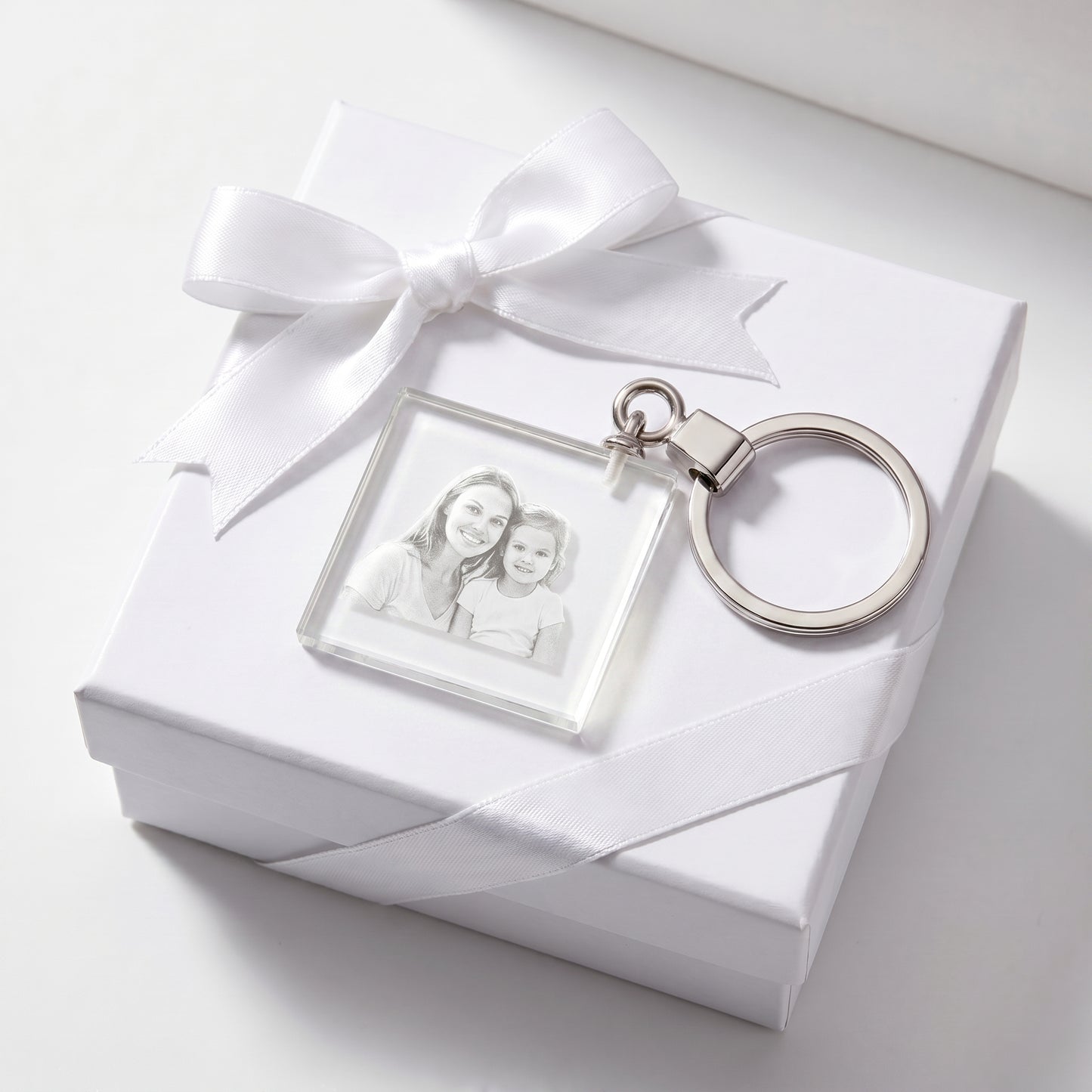 Square Crystal Keychain gift box product photo
