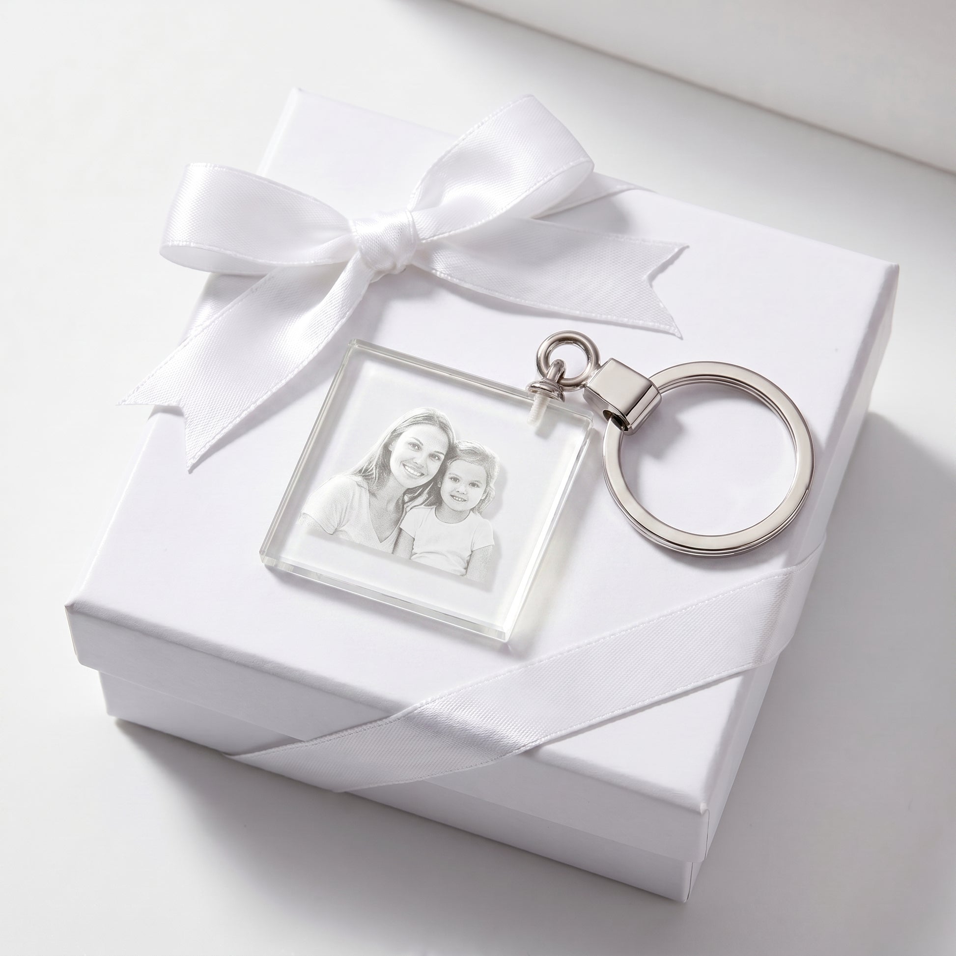 Square Crystal Keychain gift box product photo